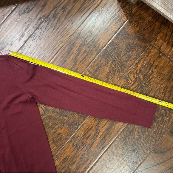LOFT Maroon Cardigan Sweater Soft & Lightweight Size Small - Picture 5 of 8